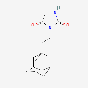 molecular formula C15H22N2O2 B12025515 3-(2-(1-Adamantyl)ethyl)-2,4-imidazolidinedione CAS No. 392312-68-4