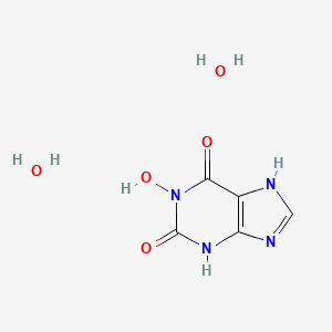 molecular formula C5H8N4O5 B1202553 1-Hydroxyxanthine dihydrate CAS No. 64038-48-8