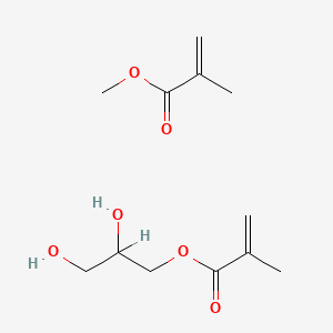 molecular formula C12H20O6 B1202557 2,3-Dihydroxypropyl 2-methylprop-2-enoate--methyl 2-methylprop-2-enoate (1/1) 