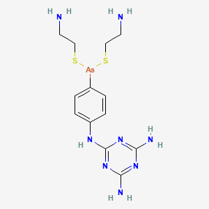 molecular formula C13H21AsN8S2 B1202558 Melarsomine CAS No. 128470-15-5