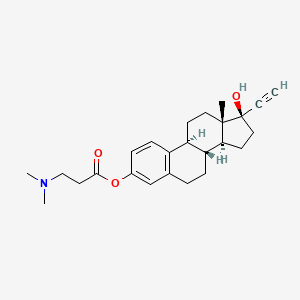 molecular formula C25H33NO3 B1202559 Ethynylestradiol 3-dimethylaminopropionate CAS No. 60257-22-9