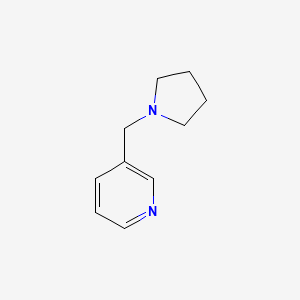 molecular formula C10H14N2 B1202561 N-(3-Pyridylmethyl)pyrrolidine CAS No. 370-09-2
