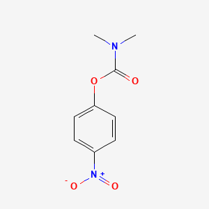molecular formula C9H10N2O4 B1202578 4-硝基苯基二甲基氨基甲酸酯 CAS No. 7244-70-4