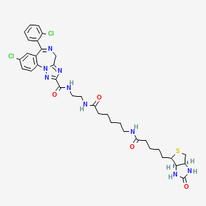 molecular formula C35H41Cl2N9O4S B1202580 Biotinylated 1012-S conjugate CAS No. 127709-42-6