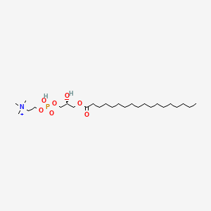 molecular formula C26H55NO7P+ B1202581 (7r)-4,7-Dihydroxy-N,N,N-Trimethyl-10-Oxo-3,5,9-Trioxa-4-Phosphaheptacosan-1-Aminium 4-Oxide 