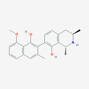 molecular formula C23H25NO3 B1202582 Dioncophylline E 