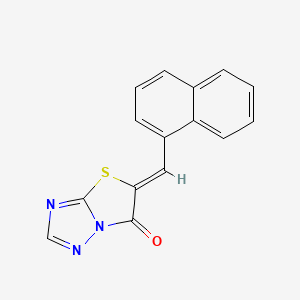 (5Z)-5-(1-naphthylmethylene)[1,3]thiazolo[3,2-b][1,2,4]triazol-6(5H)-one