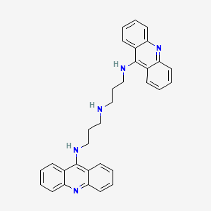 molecular formula C32H31N5 B1202600 N-9-Acridinyl-N'-(3-(9-acridinylamino)propyl)-1,3-propanediamine CAS No. 91790-15-7