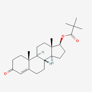 molecular formula C24H36O3 B1202622 Testosterone pivalate CAS No. 21549-54-2