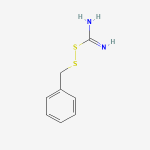molecular formula C8H10N2S2 B1202623 S-Benzylthioisothiourea CAS No. 28356-14-1