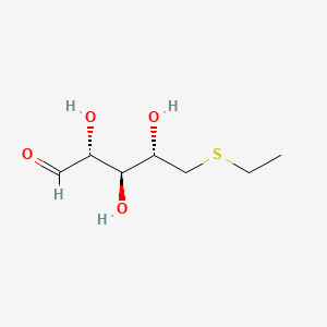 molecular formula C7H14O4S B1202627 5-S-Ethyl-5-thioribose CAS No. 53458-56-3