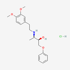 B1202628 DL-erythro-1-Phenoxy-3-((3,4-dimethoxyphenthyl)amino)butan-2-ol CAS No. 66522-80-3