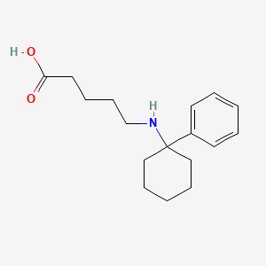 molecular formula C17H25NO2 B1202629 5-[(1-苯基环己基)氨基]戊酸 CAS No. 77160-83-9