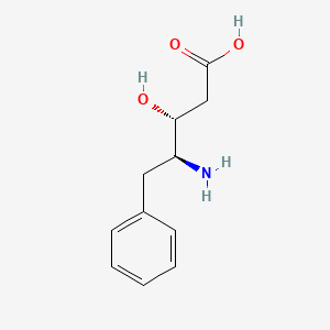 molecular formula C11H15NO3 B1202630 (3R,4S)-4-amino-3-hydroxy-5-phenylpentanoic acid CAS No. 72155-51-2