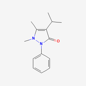 molecular formula C14H18N2O B1202635 Propyphenazone CAS No. 479-92-5