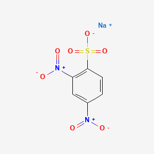 molecular formula C6H4N2NaO7S B1202642 Sodium 2,4-dinitrobenzenesulfonic acid CAS No. 885-62-1