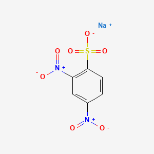 molecular formula C6H3N2NaO7S B1202642 Sodium 2,4-dinitrobenzenesulfonate CAS No. 885-62-1