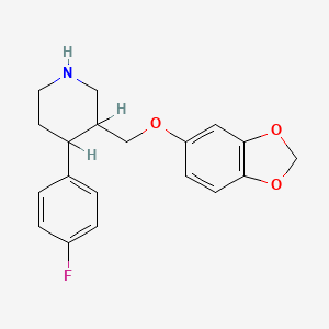 3-(1,3-Benzodioxol-5-yloxymethyl)-4-(4-fluorophenyl)piperidine