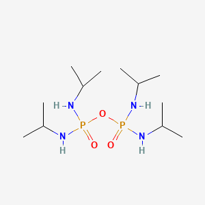 molecular formula C12H32N4O3P2 B1202648 Diphosphoramide, N,N',N'',N'''-tetrakis(1-methylethyl)- CAS No. 513-00-8