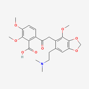 molecular formula C23H27NO8 B1202650 Narceine CAS No. 131-28-2