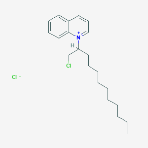 molecular formula C21H31Cl2N B12026567 1-(1-(Chloromethyl)undecyl)quinolinium chloride 