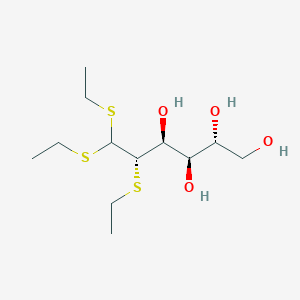 molecular formula C12H26O4S3 B1202665 2-S-Ethyl-2-thio-D-mannose diethyl dithioacetal CAS No. 15356-41-9