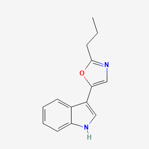 1H-Indole, 3-(2-propyl-5-oxazolyl)-