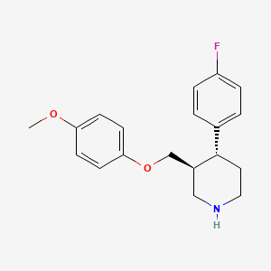 (3S,4R)-4-(4-fluorophenyl)-3-[(4-methoxyphenoxy)methyl]piperidine