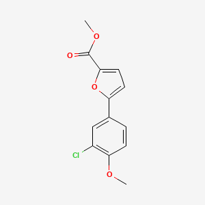 molecular formula C13H11ClO4 B12026807 Methyl 5-(3-chloro-4-methoxyphenyl)-2-furoate CAS No. 773874-55-8