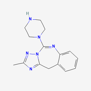 2-Methyl-5-piperazinyl-11H-(1,2,4)triazolo(1,5-C)(1,3)benzodiazepine