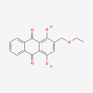 molecular formula C17H14O5 B1202696 1,4-Dihydroxy-2-ethoxymethylanthraquinone CAS No. 53755-57-0