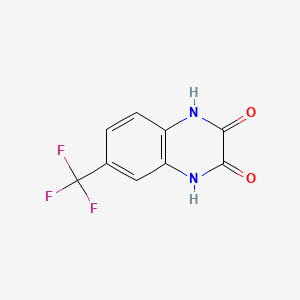 molecular formula C9H5F3N2O2 B1202697 6-(Trifluoromethyl)-1,4-dihydroquinoxaline-2,3-dione CAS No. 55687-31-5