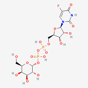 molecular formula C15H23FN2O17P2 B1202700 5-Fluorouridine 5'-diphosphate galactose CAS No. 92748-40-8