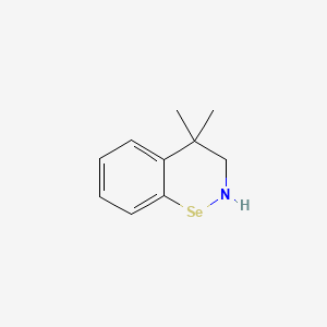 molecular formula C10H13NSe B1202705 4,4-Dimethyl-3,4-dihydro-2H-1,2-benzoselenazine CAS No. 173026-17-0
