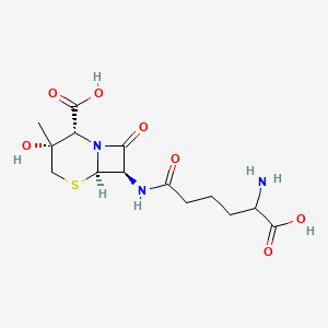 (2r,3r,6r,7r)-7-[(5-Amino-5-carboxypentanoyl)amino]-3-hydroxy-3-methyl-8-oxo-5-thia-1-azabicyclo[4.2.0]octane-2-carboxylic acid