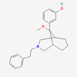 3-(9-Methoxy-3-(2-phenylethyl)-3-azabicyclo(3.3.1)non-9-yl)phenol