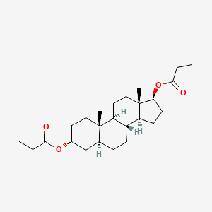 Androstane-3,17-diol dipropionate