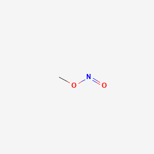 molecular formula CH3NO2 B1202744 Methyl nitrite CAS No. 624-91-9