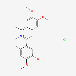molecular formula C22H22NO4+ B1202748 Coralyne CAS No. 6872-73-7