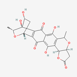 molecular formula C22H20O10 B1202763 利托霉素 