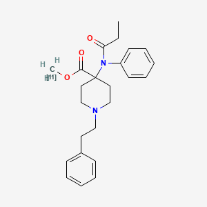 molecular formula C24H30N2O3 B1202777 卡芬太尼，C-11 CAS No. 98598-83-5