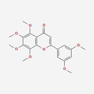 molecular formula C21H22O8 B1202786 2-(3,5-Dimethoxyphenyl)-5,6,7,8-tetramethoxy-4H-chromen-4-one CAS No. 70460-29-6