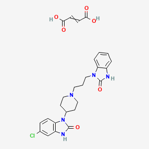 molecular formula C26H28ClN5O6 B1202796 domperidone; fumaric acid 