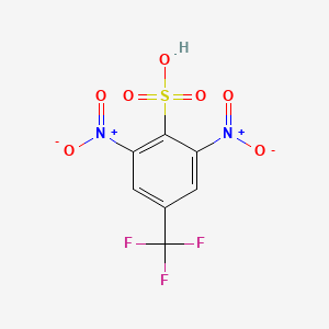 molecular formula C7H3F3N2O7S B1202798 2,6-Dinitro-4-trifluoromethylbenzenesulfonic acid CAS No. 54729-99-6