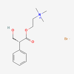 (R)-2-(3-Hydroxy-1-oxo-2-phenylpropoxy)-N,N,N-trimethylethanaminium, bromide
