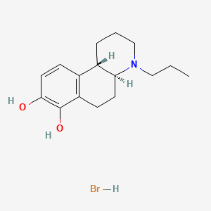 molecular formula C16H24BrNO2 B1202805 1-Aza-7,8-dihydroxy-1-propyl-1,2,3,4,4a,9,10,10a-octahydrophenanthrene CAS No. 69784-34-5