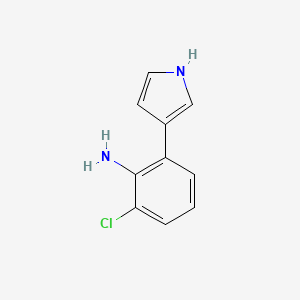 molecular formula C10H9ClN2 B1202813 4-(2-Amino-3-chlorophenyl)pyrrole CAS No. 75102-75-9