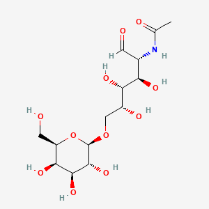 molecular formula C14H25NO11 B1202814 6-O-Galactopyranosyl-2-acetamido-2-deoxygalactose CAS No. 72142-81-5