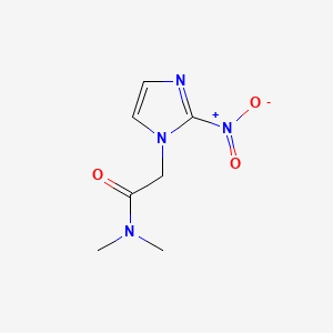 molecular formula C7H10N4O3 B1202826 N,N-Dimethyl-2-nitro-1-imidazoleacetamide CAS No. 22668-03-7