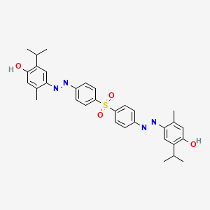 molecular formula C32H34N4O4S B1202828 Diathymosulfone CAS No. 5964-62-5